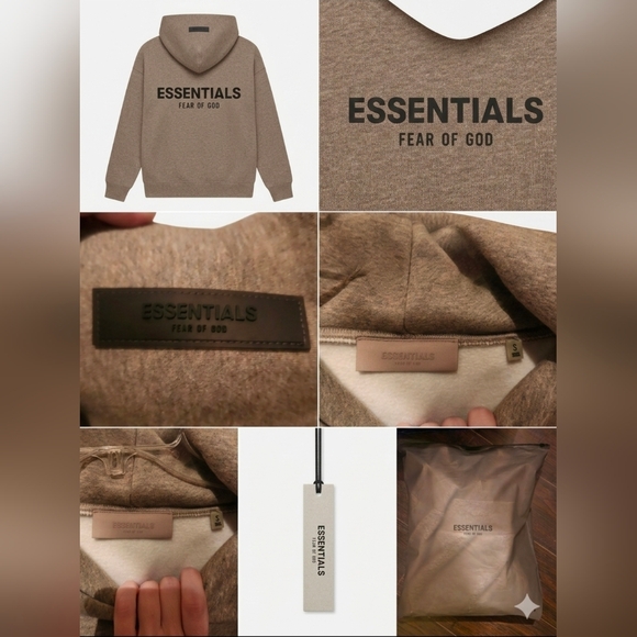 Fear of God Other - Fear of God ESSENTIALS Dark Oatmeal Hoodie